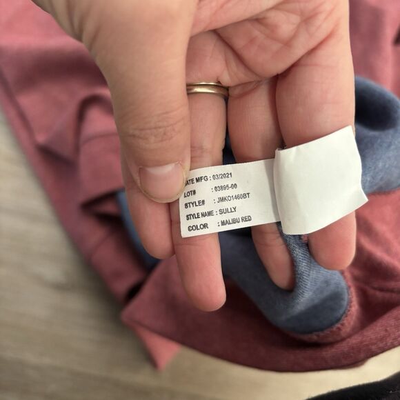 Johnnie O Pullover Mens Size 3XL Malibu Red Sully Quarter Zip Performance Shirt - Picture 6 of 7